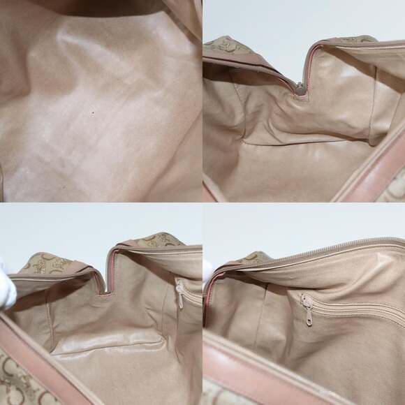 CELINE C Macadam Canvas Hand Bag Pvc Leather Beige - Picture 12 of 13